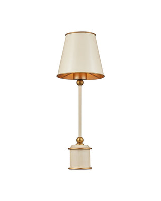 Daphne One Light Table Lamp in Ivory / Gold