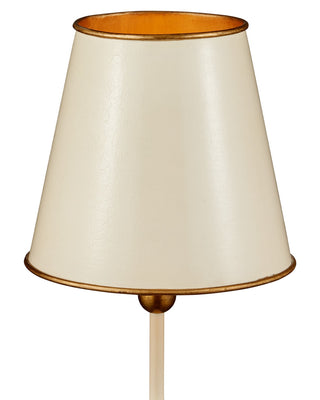 Daphne One Light Table Lamp in Ivory / Gold