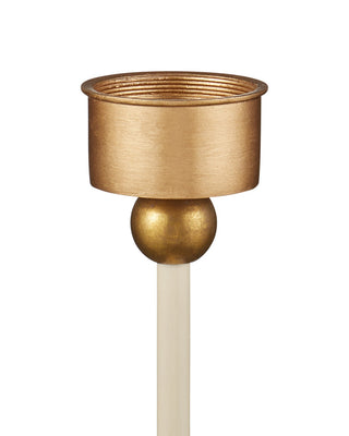 Daphne One Light Table Lamp in Ivory / Gold
