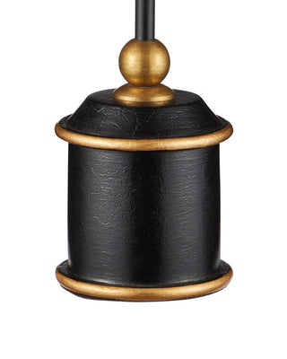 Daphne One Light Table Lamp in Black / Gold