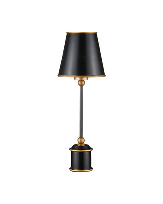 Daphne One Light Table Lamp in Black / Gold