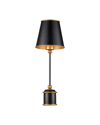 Daphne One Light Table Lamp in Black / Gold