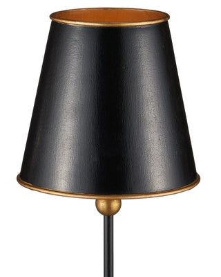 Daphne One Light Table Lamp in Black / Gold