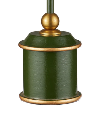 Daphne One Light Table Lamp in Green / Gold