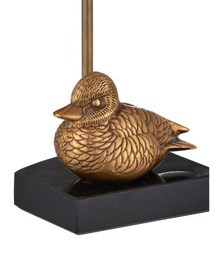 Migratory One Light Table Lamp in Vintage Brass / Black
