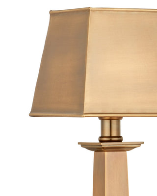 Wander One Light Table Lamp in Antique Brass