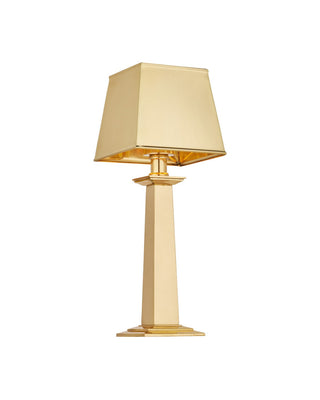 Wander One Light Table Lamp in Polished Brass