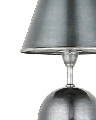 Volley One Light Table Lamp in Antique Silver