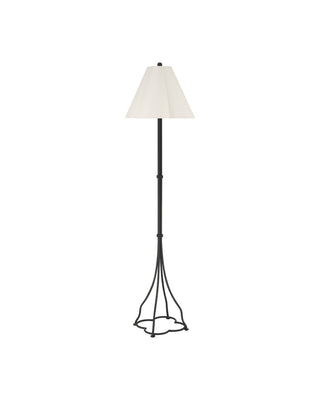 Felicity One Light Floor Lamp in Brushed Black