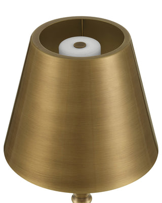 Viaggio One Light Floor Lamp in Polished Antique Brass
