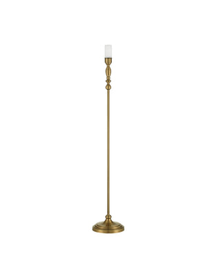 Viaggio One Light Floor Lamp in Polished Antique Brass