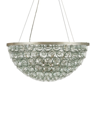 Eau de Vie Six Light Chandelier in Clear / Contemporary Silver Leaf / Contemporary Silver