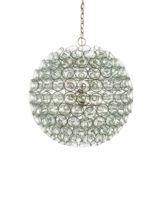 Eau de Vie Nine Light Chandelier in Clear / Contemporary Silver Leaf / Contemporary Silver