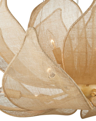 Oblivion LED Chandelier in Natural / Coco Cream