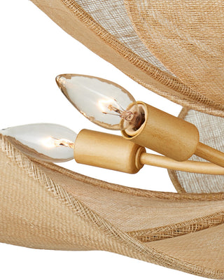 Oblivion LED Chandelier in Natural / Coco Cream