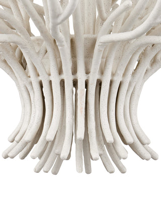 Seaward Nine Light Chandelier in White Coral