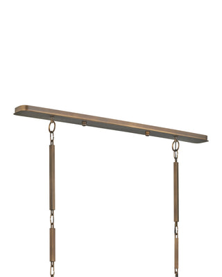 Tenebroso Five Light Chandelier in Smoke Gold / Gold Luster