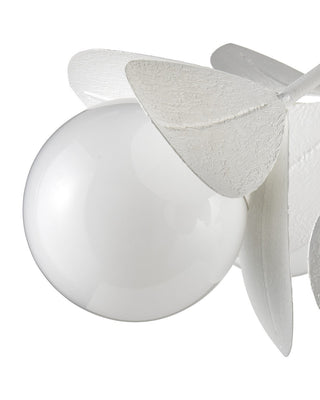 Effloresce Seven Light Chandelier in Gesso White / White