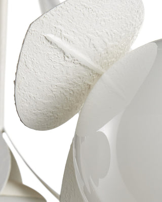 Effloresce Seven Light Chandelier in Gesso White / White