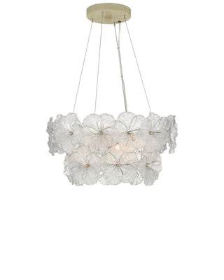 Mallow Three Light Chandelier in Clear / Champagne