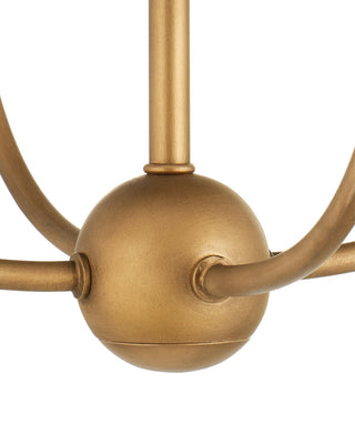 Cedric Four Light Chandelier in Brass