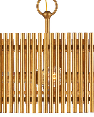 Lavenham Four Light Chandelier in Brushed Brass