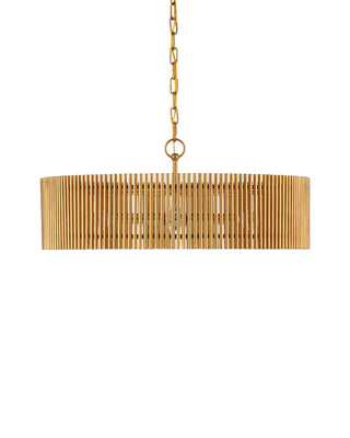 Lavenham Four Light Chandelier in Brushed Brass