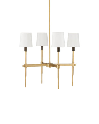 Grigsby Four Light Chandelier in Antique Brass / Bronze