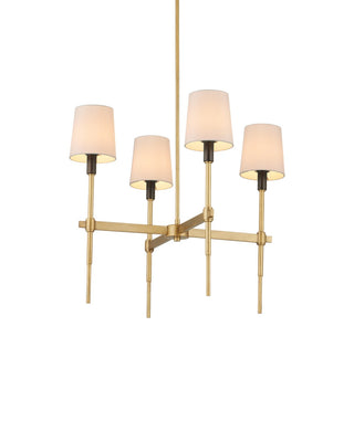 Grigsby Four Light Chandelier in Antique Brass / Bronze