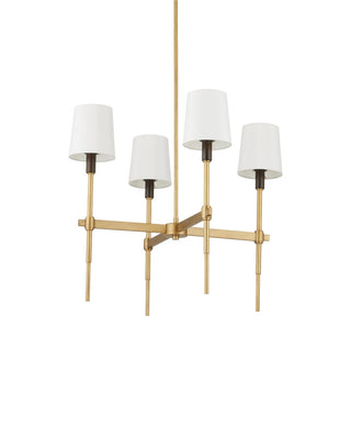 Grigsby Four Light Chandelier in Antique Brass / Bronze