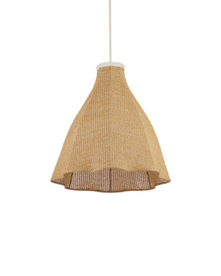 Cabo One Light Outdoor Pendant in Natural / Cream / White