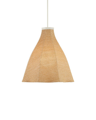 Cabo One Light Outdoor Pendant in Natural / Cream / White