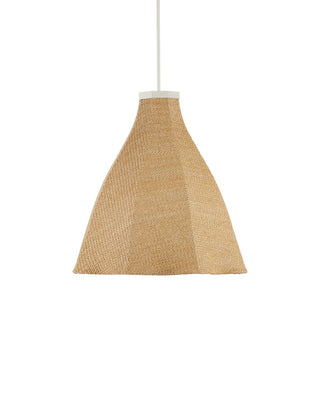 Cabo One Light Outdoor Pendant in Natural / Cream / White
