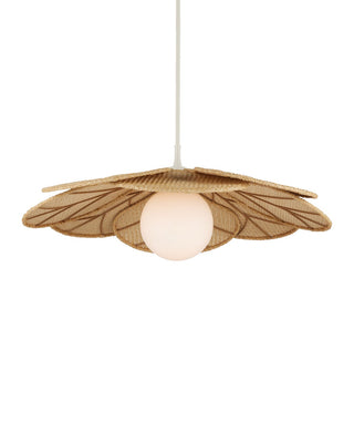 Cabo One Light Outdoor Pendant in Natural / Cream / White