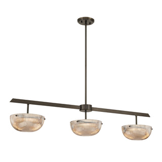 Hubbard LED Linear Chandelier in Mediterranean Bronze