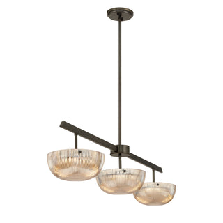 Hubbard LED Linear Chandelier in Mediterranean Bronze