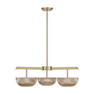 Hubbard LED Chandelier in Noble Brass