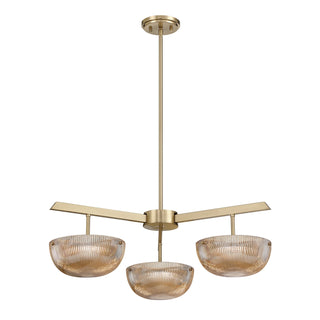 Hubbard LED Chandelier in Noble Brass