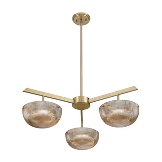 Hubbard LED Chandelier in Noble Brass
