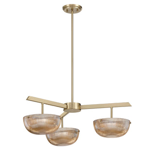 Hubbard LED Chandelier in Noble Brass