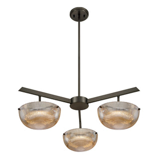 Hubbard LED Chandelier in Mediterranean Bronze
