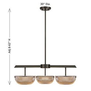 Hubbard LED Chandelier in Mediterranean Bronze