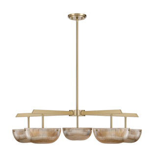 Hubbard LED Chandelier in Noble Brass