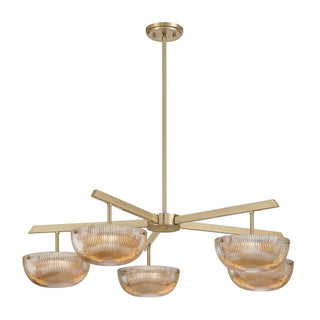 Hubbard LED Chandelier in Noble Brass