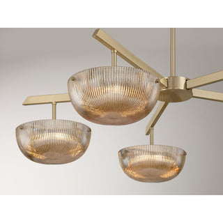 Hubbard LED Chandelier in Noble Brass
