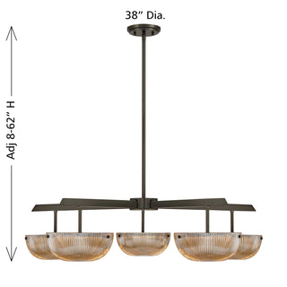 Hubbard LED Chandelier in Mediterranean Bronze