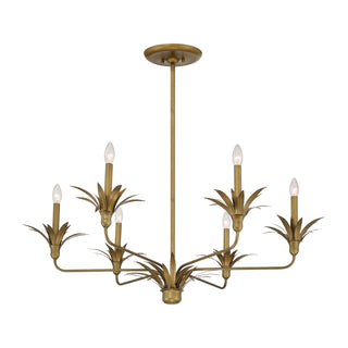 Strathmore Six Light Chandelier in Antique Patina