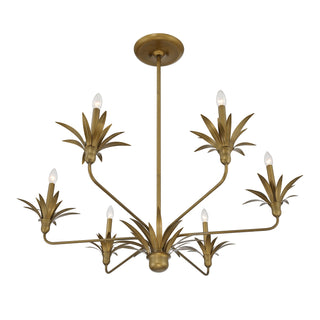 Strathmore Six Light Chandelier in Antique Patina