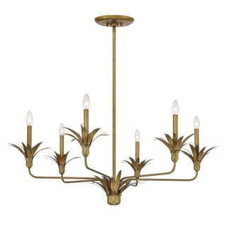 Strathmore Six Light Chandelier in Antique Patina