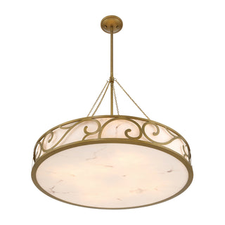 Halstead Eight Light Chandelier in Antique Patina